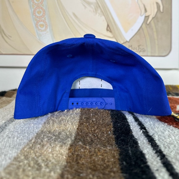 Unisex Lake Tahoe Topo Map Leather Patch Blue Trucker‎ Baseball Snap Back Hat - Picture 5 of 6